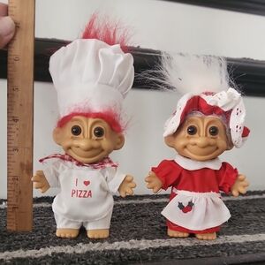 Vintage Troll Dolls in Chef Outfits
